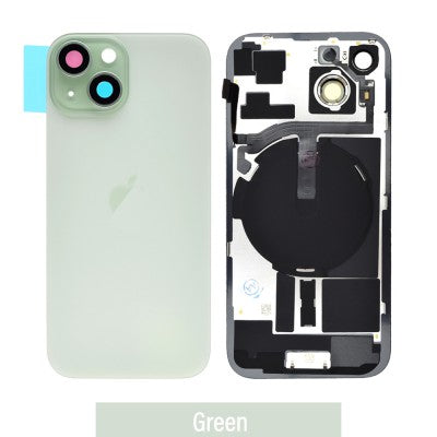 Brown Rear Cover Glass with Camera Lens Glass and Wireless Flex for iPhone 15-Green Brown Rear Cover Glass with Camera Lens Glass and Wireless Flex for iPhone 15-Green